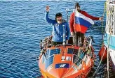  ?? IGNACIO PALMA ?? Fyodor Konyukhov rowed across the Southern Ocean from Dunedin to Cape Horn in 2018. He is now planning to travel from Chile to Australia in a solar-powered electric catamaran.