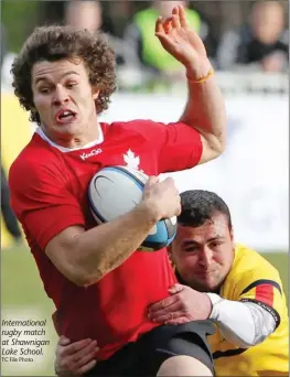  ??  ?? Internatio­nal rugby match at Shawnigan Lake School.
TC File Photo