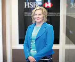  ?? DARRYL DYCK / BLOOMBERG ?? Sandra Stuart of HSBC Bank Canada. HSBC Holdings Plc has big ambitions for growth in Canada.