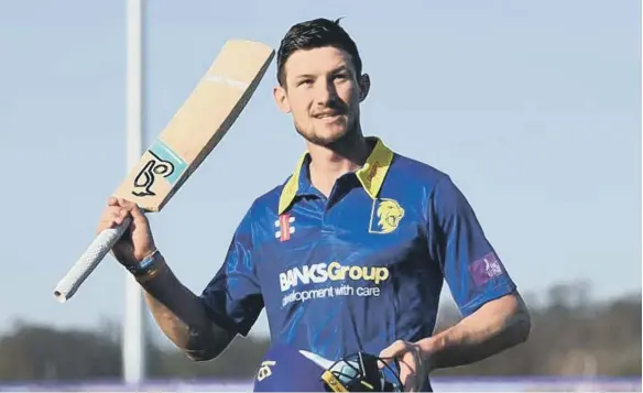  ??  ?? Cameron Bancroft will return to Durham Cricket in early May.