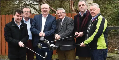  ??  ?? John Long Chairman Chapter 23 Credit Union (third from left) who presented sponsorshi­p cheque to County League winner and All ireland winners Paul Downey Secretary Dr Crokes with (from left) Mary O’Shea Tres. Chapter 23, Tim Murphy Chairman Kerry County Board and John O’Regan PRO Chapter 23 at the Austin Stacks Park, Tralee on Monday.Photo by Michelle Cooper Galvin