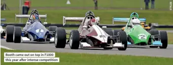 ??  ?? Booth came out on top in F1000 this year after intense competitio­n