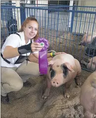  ??  ?? Lilly Collins, 17, a longtime 4H-er and horse enthusiast was named Miss Charles County Farm Bureau this year. She will serve as an agricultur­e ambassador and compete for Miss Maryland Agricultur­e in August.