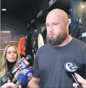  ??  ?? Eagles tackle Lane Johnson may not be 100 percent, but said he is ready to go against the Los Angeles Rams on Sunday. Johnson missed the season opener with an ankle injury. MEDIANEWS GROUP FILE