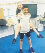  ??  ?? Duo Taylor with her dance partner Zak