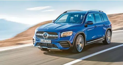  ?? Fotos: Mercedes Benz ?? Der Kompakt-SUV GLB von Mercedes Benz sieht zwar aus wie ein Geländewag­en, wird aber wohl vor allem auf Asphalt zum Einsatz kommen.