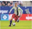  ?? FOTO: PHILIPP SZYZA/IMAGO ?? Jordan Beyer spielt derzeit beim Hamburger SV.