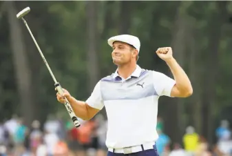  ?? Andrew Redington / Getty Images ?? Bryson DeChambeau closed with a 2-under-par 69 to finish four shots ahead of Tony Finau in the first FedEx Cup event of the year, the Northern Trust in Paramus, N.J.