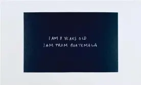  ??  ?? Page 10 — 8 year old boy, Guatemala, June 18, 2019: “My date of birth is ____________I am 8 years old. I am from Guatemala.”