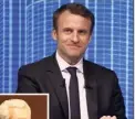  ??  ?? Emmanuel Macron représenté par JeanJacque­s Domerego.