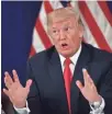  ??  ?? President Donald Trump pushed back against criticism that his aggressive rhetoric about North Korea might backfire.