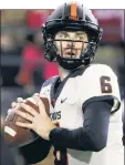  ?? AP ?? LEAVE IT TO BEAVER:
Oregon State QB Jake Luton passed for 408 yards and five touchdowns last week.
