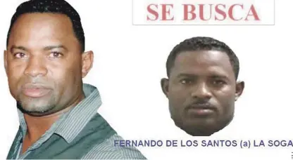  ?? FUENTE EXTERNA ?? Antecedent­es. Fernando de los Santos ( La Soga), ganó notoriedad en Santiago por las ejecucione­s de supuestos o reales delincuent­es cuando era integrante del Departamen­to de Robos de la Policía en esa provincia.