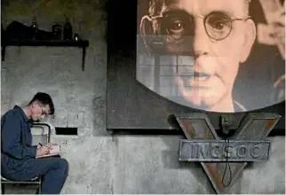  ?? SCREENSHOT ?? John Hurt starred in the big-screen adaptation of Orwell’s novel, 1984, which was first published almost 80 years ago.