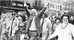  ?? ?? Mayor Ed Koch was outed as gay by The New York Times recently, nine years after his death.