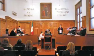  ?? ARIANA PÉREZ ?? Sesión de la Suprema Corte de Justicia de la Nación.