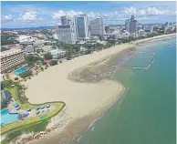  ?? PHUPATTANA­PONG CHAIYOS ?? An aerial view of Pattaya City in Chon Buri province.