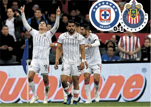  ?? (AFP) ?? LAS CHIVAS consiguier­on su segundo triunfo del torneo.