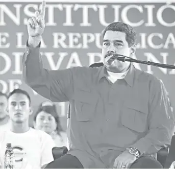  ?? REUTERS ?? Maduro, un dictador que habla con las vacas y reprime las manifestac­iones contra su gobierno.