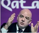  ?? BILD: MARTIN MEISSNER ?? Gianni Infantino höll sin andra presskonfe­rens i Doha under VM.