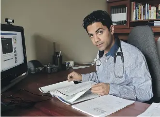  ?? ED KAISER/ EDMONTON JOURNAL ?? Dr. Hakique Virani, an Edmonton public health physician who treats patients with addictions, says fentanyl is Alberta’s greatest public health threat. He says the province must open up more treatment spaces for patients who have become hooked on opioids.