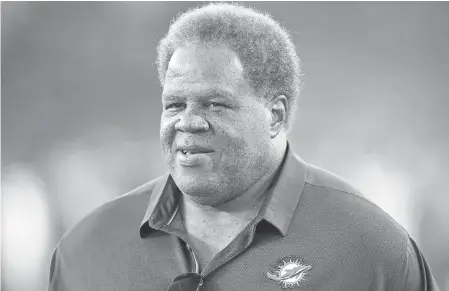  ?? KIRBY LEE/ USA TODAY SPORTS ?? Reggie McKenzie, formerly GM of the Raiders, is now a senior personnel executive with the Dolphins.