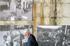  ?? (Getty) ?? At the Potcari Memorial in 2015 to mark the anniversar­y of the 1995 Srebrenica massacre – Potcari was a village from which Muslim refugees had been turned away by Dutch troops