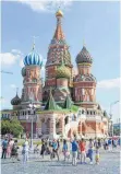 ??  ?? Touristenm­agnet: die BasiliusKa­thedrale in Moskau.