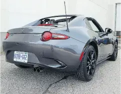  ??  ?? The 2019 Mazda MX-5 RF hasn’t felt this lively since the days of the Mazdaspeed Miata, Brian Harper writes.