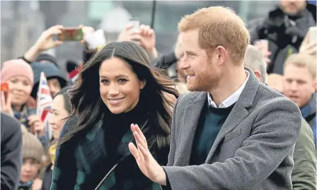  ?? Picture: PA. ?? Prince Harry and Meghan Markle have invited 1,200 people to watch their arrival.
