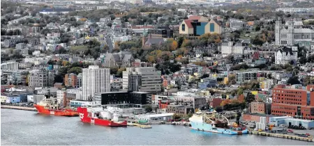  ?? REUTERS ?? A view of the port of St. John's is shown in a file photo.