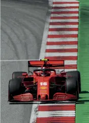  ??  ?? Leclerc may have finished second but his Ferrari was the second best car in Austria