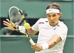  ??  ?? HERIDO. Una lesión mantiene fuera de cancha a Rafael Nadal.