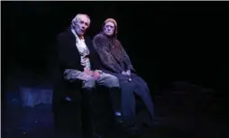  ?? COLE BURSTON/TORONTO STAR ?? From left, David Fox as Lear and Hume Baugh as the Fool in Rod Carley’s Ontario-set King Lear. “This is not a Lear with gimmicks,” Carley says.