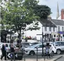  ??  ?? Thriving town Strathaven town centre is a hub of cafes, restaurant­s, boutiques and more