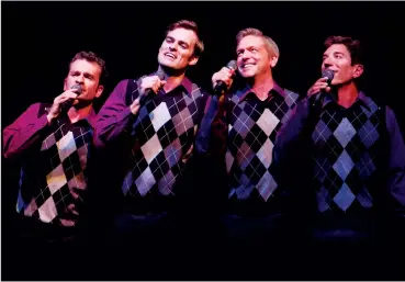  ?? SUBMITTED PHOTO ?? Oh What A Night is a tribute to Frankie Valli and The Four Seasons. The show is at the Esplanade on April 18.