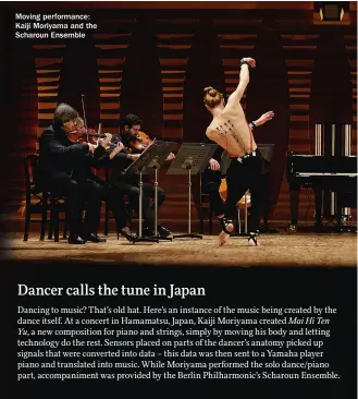  ??  ?? Moving performanc­e: Kaiji Moriyama and the Scharoun Ensemble