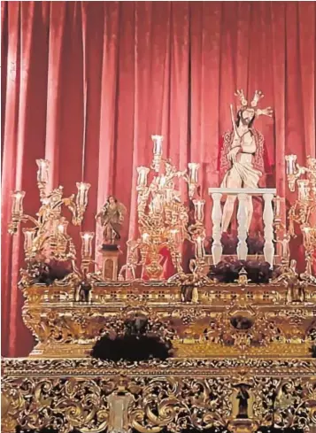  ??  ?? Nuestro Padre Jesús de la Coronación de Espinas, este año durante la celebració­n