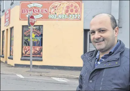  ?? HARRY SULLIVAN/TRURO DAILY NEWS ?? Bassam Hanna, owner of Damascus Pizza and Donair (which closed in Bible Hill almost two years) is opening a new restaurant at the corner of Queen and Mill streets in Truro.