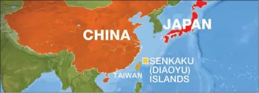  ??  ?? Japan has been engaged in long-term disputes with China over the Diaoyutai Islands.