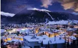  ?? ?? Davos, la station de ski suisse qui accueille depuis 50 ans la réunion annuelle du Forum économique mondial.