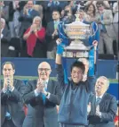  ?? FOTO: E. OMEDES ?? Nishikori, bicampeón del Godó