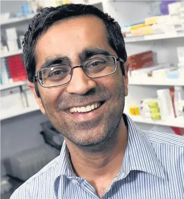  ?? Shamir Patel, who runs online pharmacy Chemist-4-U.com, warns about buying pills online ??