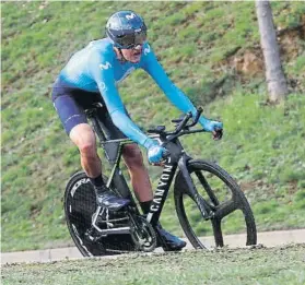  ?? FOTO: MOVISTAR ?? El joven Marc Soler ya es 4º de la clasificac­ión general de la París-Niza