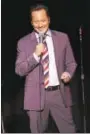  ?? PHOTO BY JOHN ATASHIAN ?? Actor, comedian and director Rob Schneider performs on stage at the Foxwoods Resort Casino in Mashantuck­et on Sept. 8. A standup comic and veteran writer and actor of “Saturday Night Live,” he went on to a successful career in feature films, including...