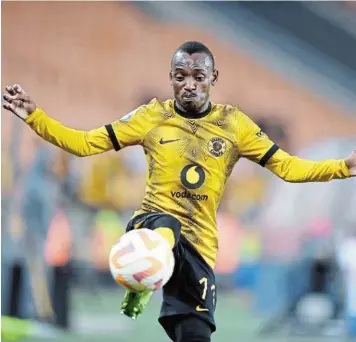  ?? /LEFTY SHIVAMBU / GALLO IMAGES ?? Khama Billiat of Kazier Chiefs has been voted into the starting XI of the Carling Black Label Cup which will take place next week.