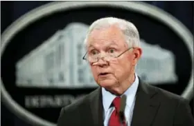  ?? AP FILE ?? U.S. Attorney General Jeff Sessions