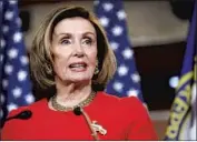  ?? SUSAN WALSH Associated Press ?? HOUSE SPEAKER Nancy Pelosi said: “It is imperative that we seek the truth of what happened.”