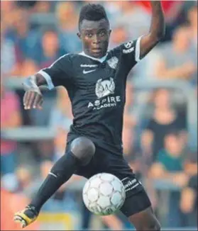  ?? FOTO: KAS EUPEN ?? Aw, que llegaría al B, también jugó en el KAS Eupen como su compatriot­a Wague