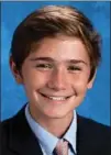  ?? MCCALLIE SCHOOL, THE ASSOCIATED PRESS ?? Jackson Standefer, 14, and his step-grandmothe­r are missing.